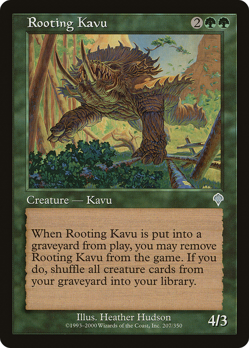 Rooting Kavu (INV-207) - uncommon - Foil