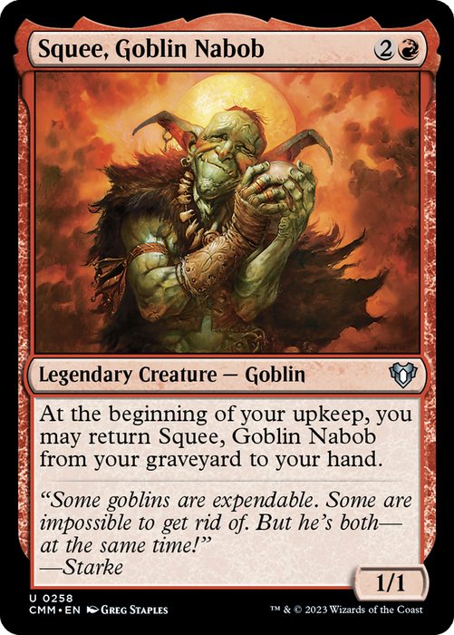 Squee, Goblin Nabob (CMM-258) - uncommon