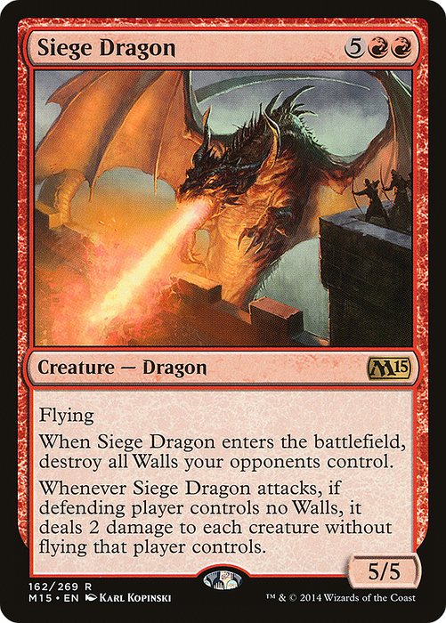 Siege Dragon (M15-162) - rare - Foil