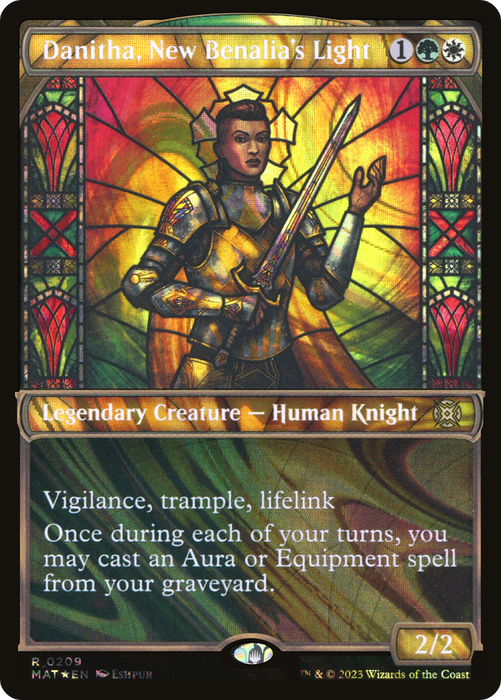 Danitha, New Benalia's Light (MAT-209) - rare: (Showcase) - Foil