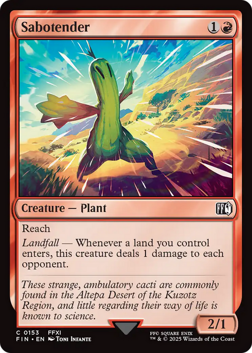 Sabotender (FIN-153) - common