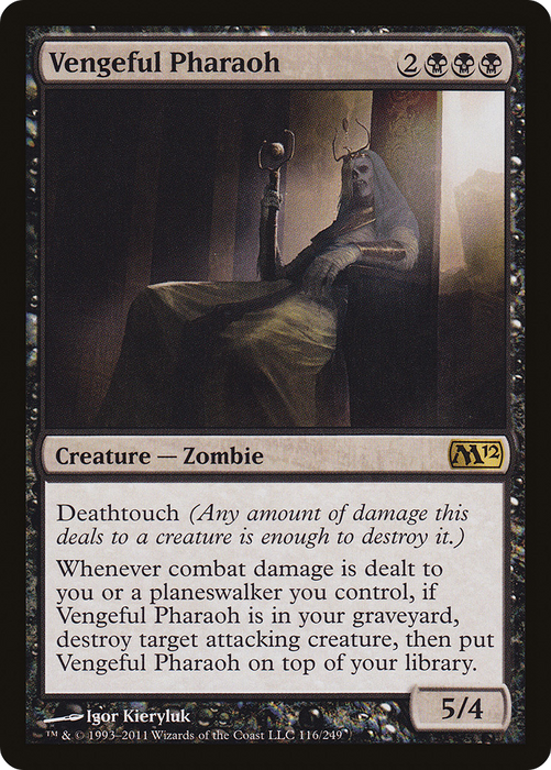 Vengeful Pharaoh (M12-116) - rare - Foil