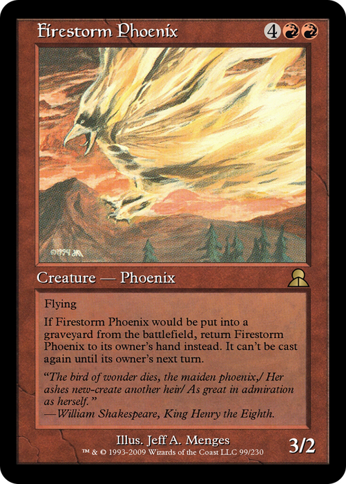 Firestorm Phoenix (ME3-099) - rare - Foil