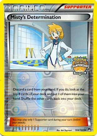 Misty's Determination (104/122) - LCC  - Promo - Reverse Holofoil