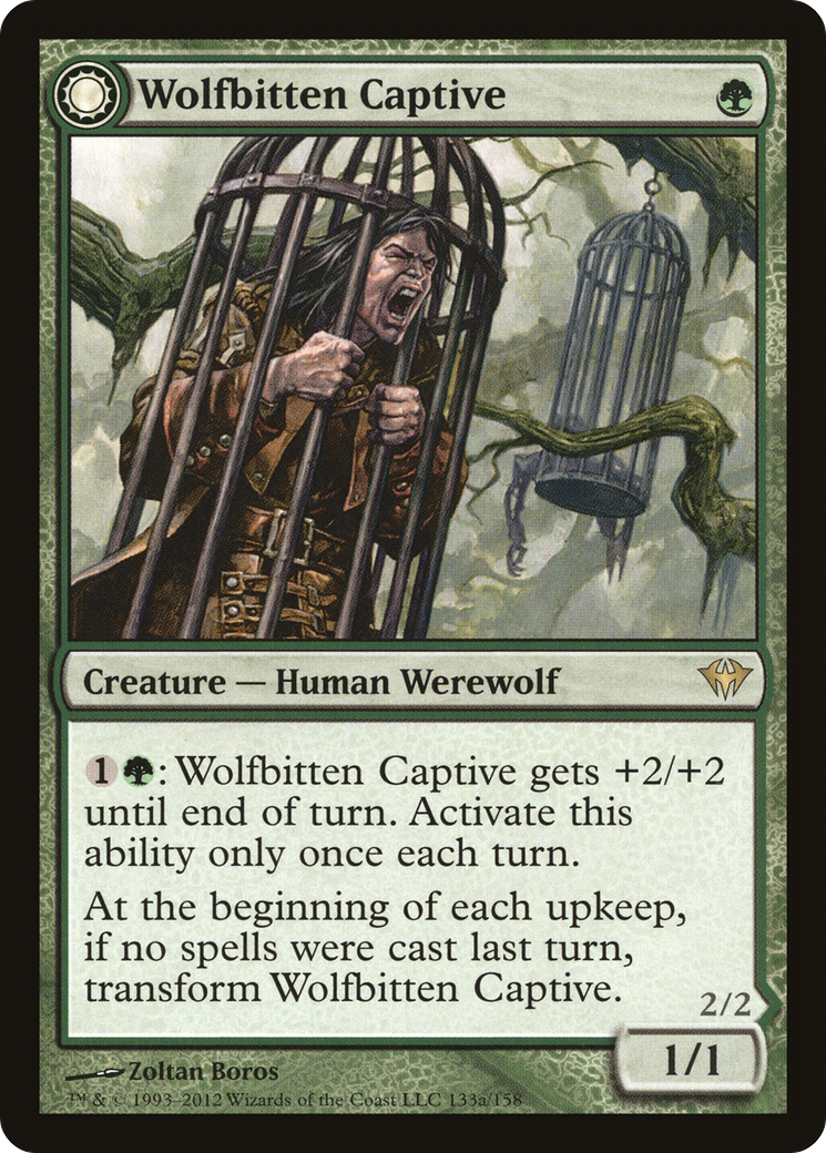 Wolfbitten Captive // Krallenhorde Killer (DKA-133) - rare: (Double Faced Transform) - Foil