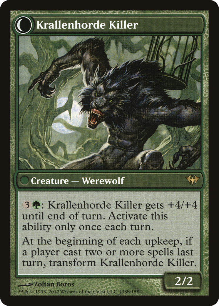 Wolfbitten Captive // Krallenhorde Killer (DKA-133) - rare: (Double Faced Transform) - Foil