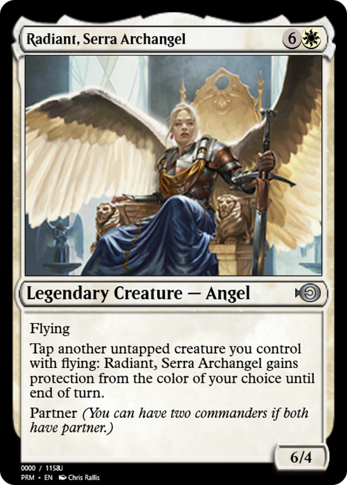 Radiant, Serra Archangel (PRM-86316) - uncommon - Foil