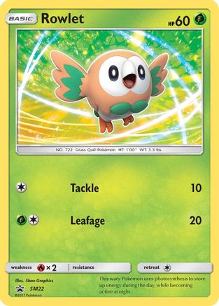 Rowlet (SM22) - SP  - Promo - Holofoil