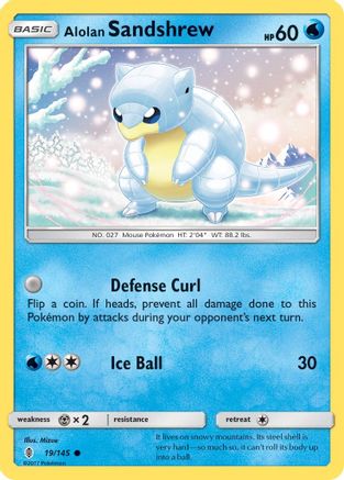 Alolan Sandshrew (019/145) - SGR  - Common - Reverse Holofoil