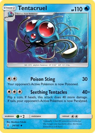 Tentacruel (024) - SGR  - Uncommon - Reverse Holofoil