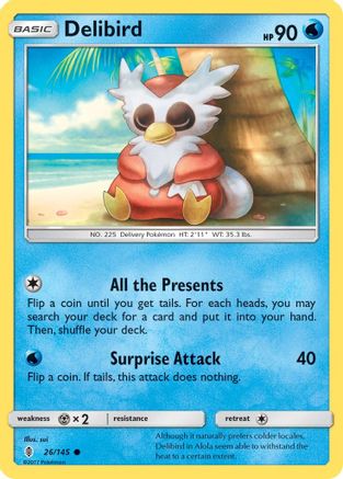 Delibird (026/145) - SGR  - Common