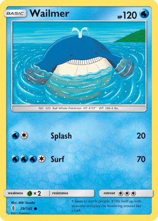Wailmer (029/145) - SGR  - Common - Reverse Holofoil