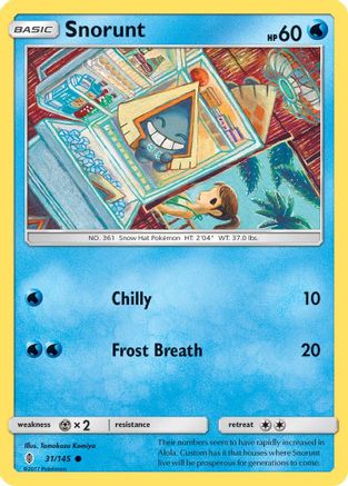 Snorunt (031/145) - SGR  - Common - Reverse Holofoil