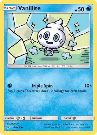 Vanillite (033/145) - SGR  - Common - Reverse Holofoil