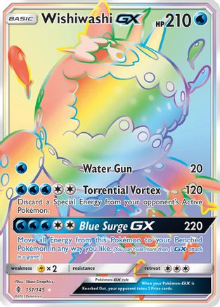 Wishiwashi GX (Secret) (151) - SGR  - Secret Rare - Holofoil