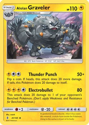 Alolan Graveler (041/145) - SGR  - Uncommon