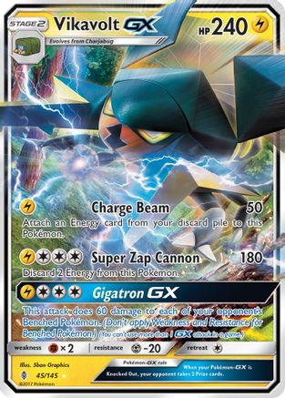 Vikavolt GX (045/145) - SGR  - Ultra Rare - Holofoil