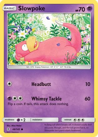 Slowpoke (048/145) - SGR  - Common - Reverse Holofoil