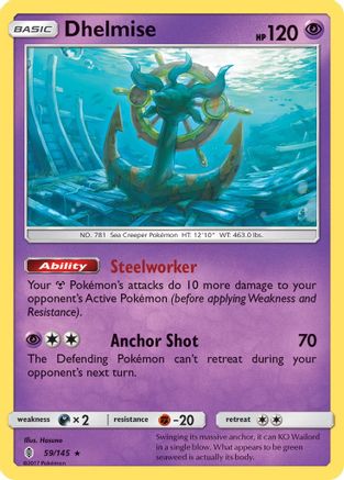 Dhelmise (059/145) - SGR  - Holo Rare - Holofoil
