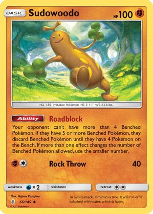 Sudowoodo (066/145) - SGR  - Uncommon - Reverse Holofoil