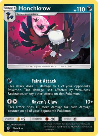 Honchkrow (079/145) - SGR  - Rare