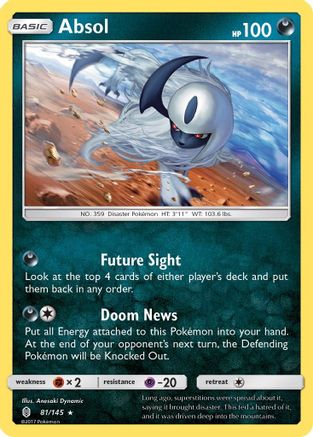 Absol (081/145) - SGR  - Holo Rare - Holofoil