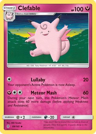 Clefable (089/145) - SGR  - Uncommon - Reverse Holofoil