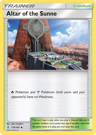 Altar of the Sunne (118/145) - SGR  - Uncommon