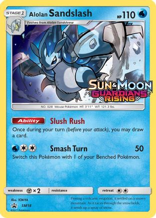 Alolan Sandslash (SM18) - SP  - Promo - Holofoil