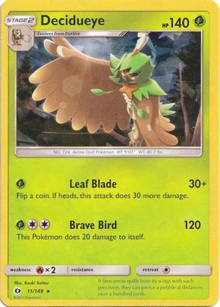 Decidueye (011/149) - DE  - Holo Rare - Holofoil