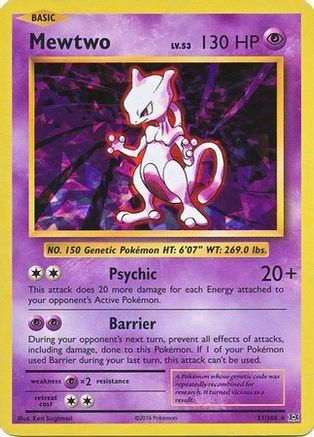 Mewtwo (051/108) - DE  - Holo Rare - Holofoil
