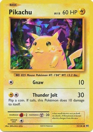 Pikachu (035/108) - DE  - Holo Rare - Holofoil