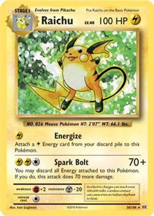 Raichu (036/108) - DE  - Rare