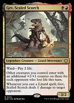 Gev, Scaled Scorch (BLB-214) - rare - Foil