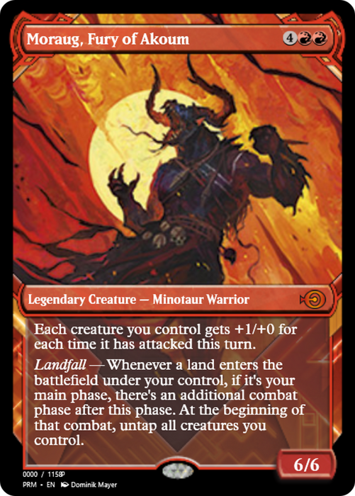Moraug, Fury of Akoum (PRM-83694) - mythic - Foil