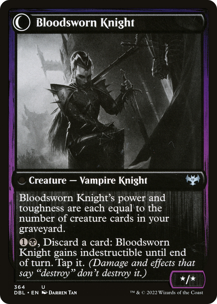 Bloodsworn Squire // Bloodsworn Knight (DBL-364) - uncommon: (Double Faced Transform)