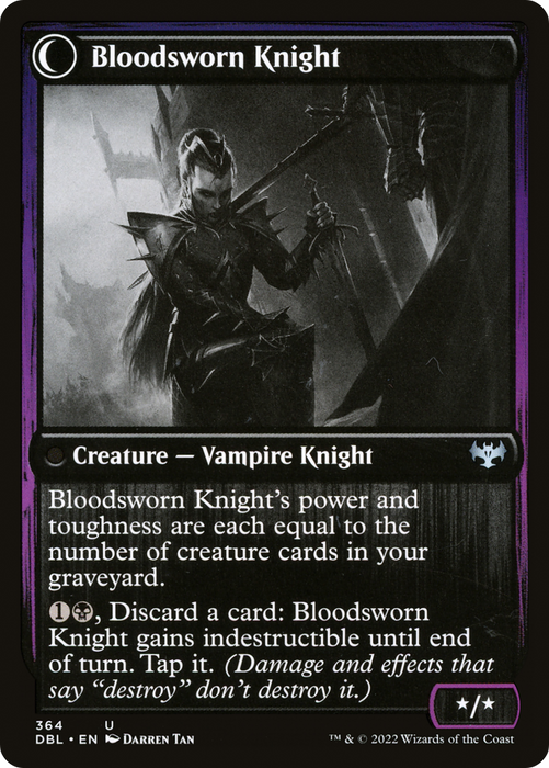 Bloodsworn Squire // Bloodsworn Knight (DBL-364) - uncommon: (Double Faced Transform)