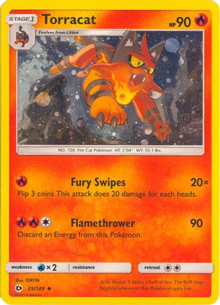 Torracat (025/149) - LCC  - Promo - Holofoil