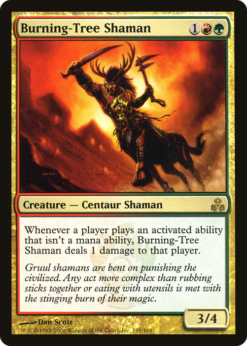 Burning-Tree Shaman (GPT-105) - rare - Foil