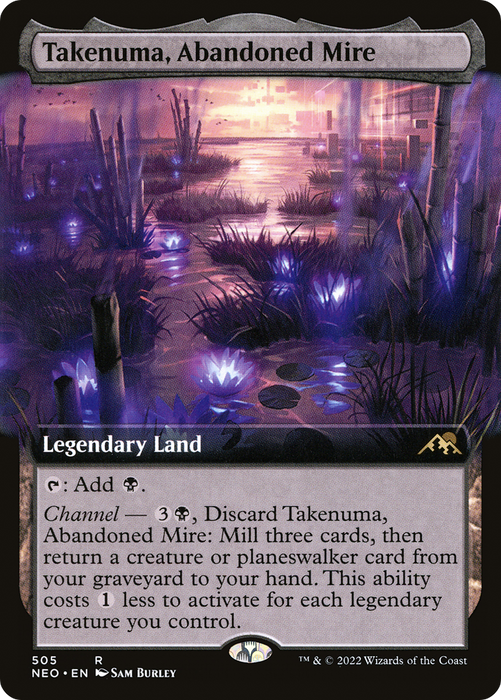 Takenuma, Abandoned Mire (NEO-505) - rare: (Extended Art) - Foil