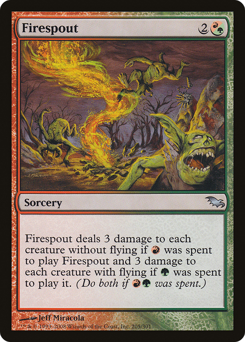 Firespout (SHM-205) - uncommon - Foil