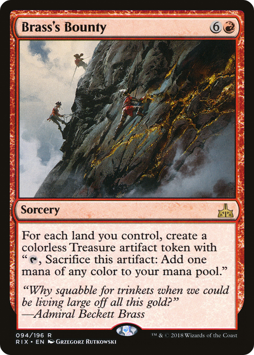 Brass's Bounty (RIX-094) - rare - Foil
