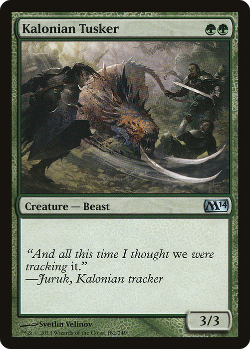 Kalonian Tusker (M14-182) - uncommon - Foil