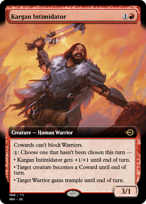 Kargan Intimidator (PRM-83794) - rare - Foil