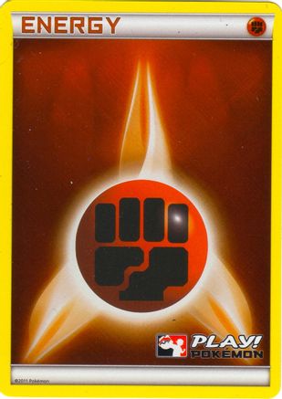 Fighting Energy (2011 Play! Pokemon) () - LCC  - Promo - Holofoil