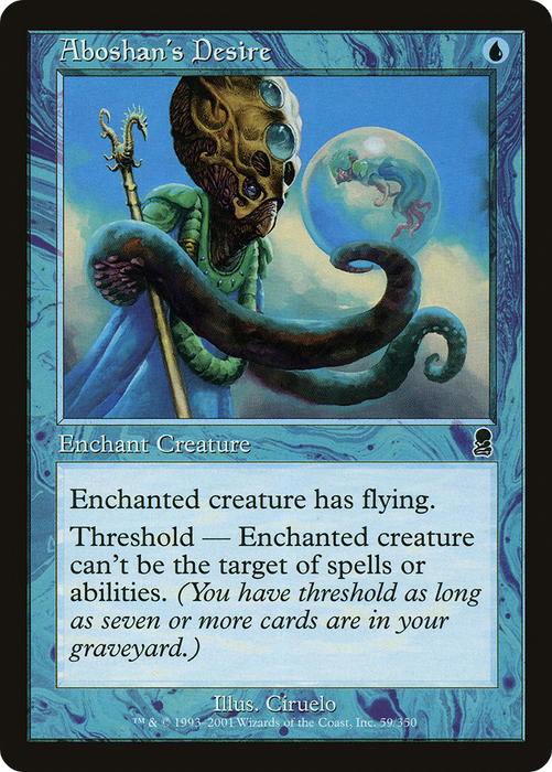 Aboshan's Desire (ODY-059) - common - Foil