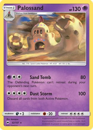 Palossand (062/147) - SBS  - Holo Rare - Holofoil