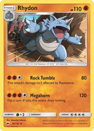 Rhydon (066/147) - SBS  - Uncommon