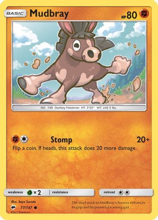 Mudbray (077/147) - SBS  - Common - Reverse Holofoil