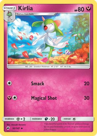 Kirlia (092/147) - SBS  - Uncommon - Reverse Holofoil